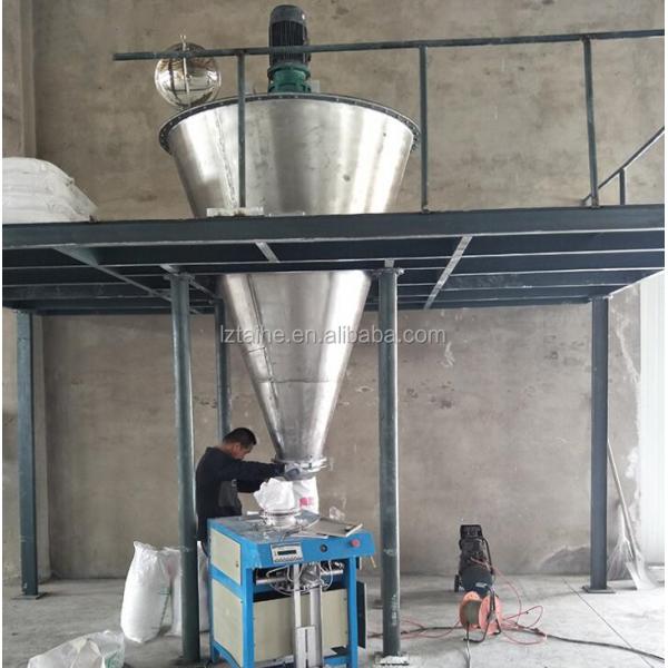 Conical Screw Mixer Twin Screw Laboratory Conical Mixer with Video Inspection