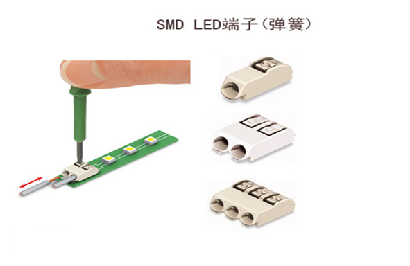 2052 Led Light Connectors Matched For Single Core Wire Of 0.14 Mm2 − 0.34 Mm2