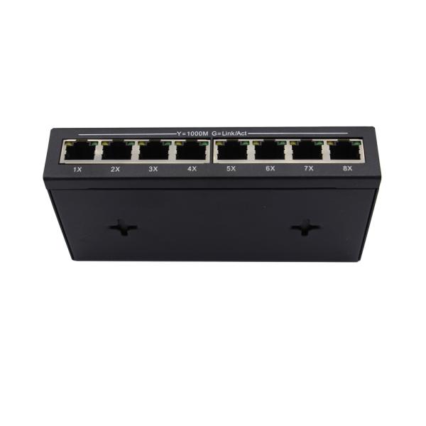 8 UTP Port 10/100/1000Mpbs RJ45 Gigabit Ethernet Switch DC5-12V