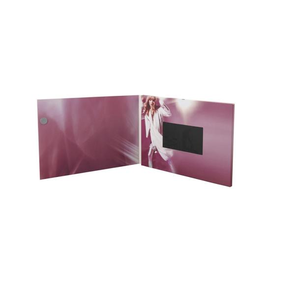 Custom Printing LCD Video Mailer Artificial Style Personalised Logo SK368M