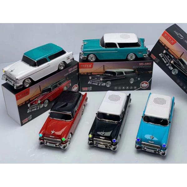 USB Communication Support Blue Tooth Classic Car Model Wireless Speaker With FM Radio