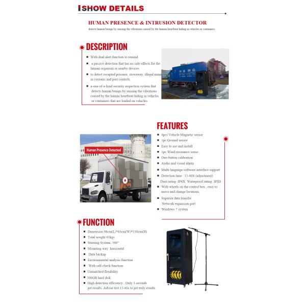 Easy Operation Human Presence Sensor Detection System To Check Escaped Prisoner