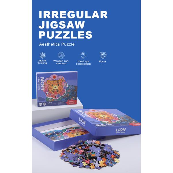 Irregular Paper Animal Shaped Puzzles Jigsaws For 5 Year Olds