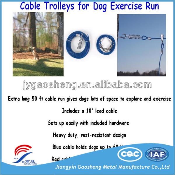 Eco-Friendly Retractable Dog Tie Out Cable with 4.41 KN Breaking Strength and Customizable Length