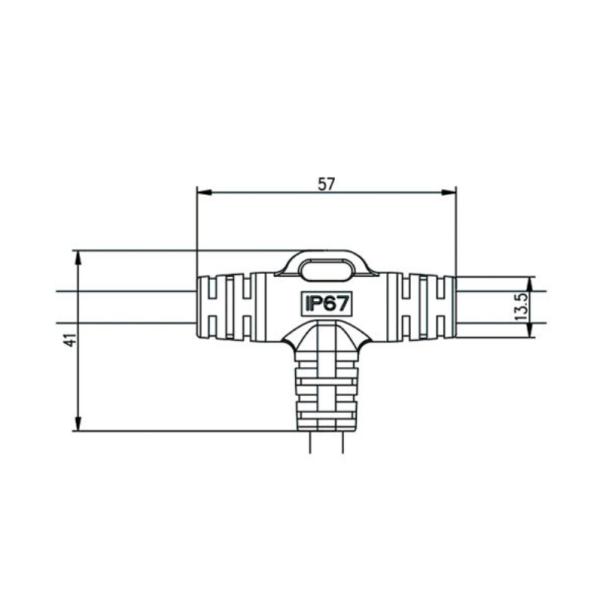 waterproof LED connector T62