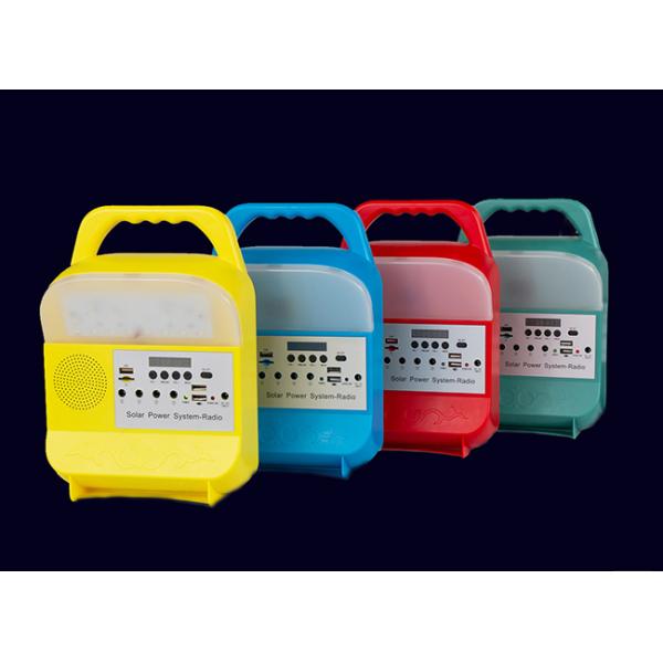 9W 6000mah Portable Solar Camping Light With Bluetooth Radio