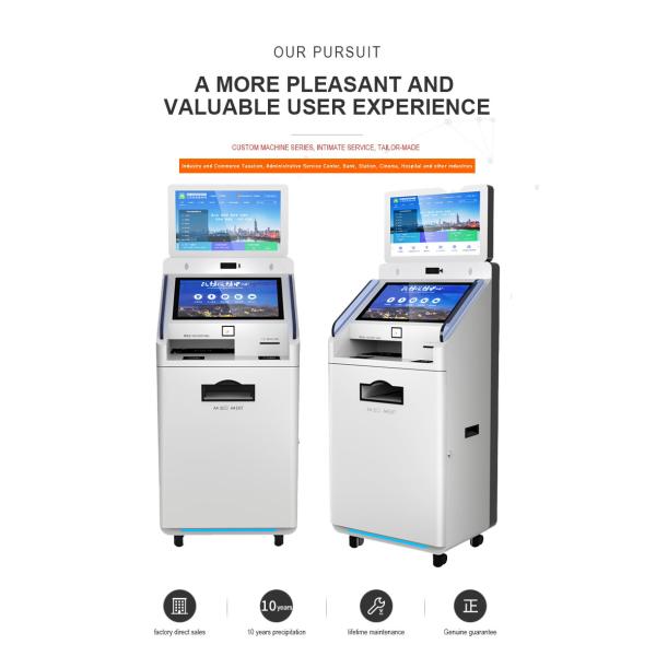 Low Moq Factory Price 23.8 Inch 4G Ultra 4K Hd Display Multifunction Self Service Report Collect Terminal Kiosk