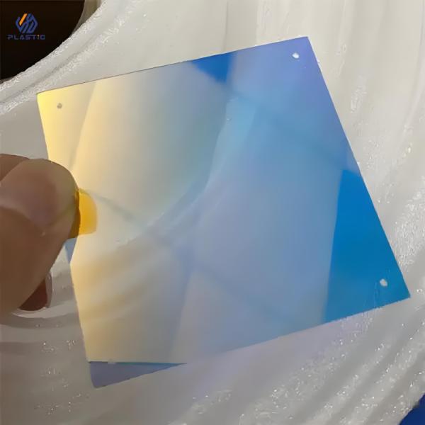 Rainbow Patterns Acrylic Sheets 3mm Thickness Colorful Iridescent Acrylic Sheet