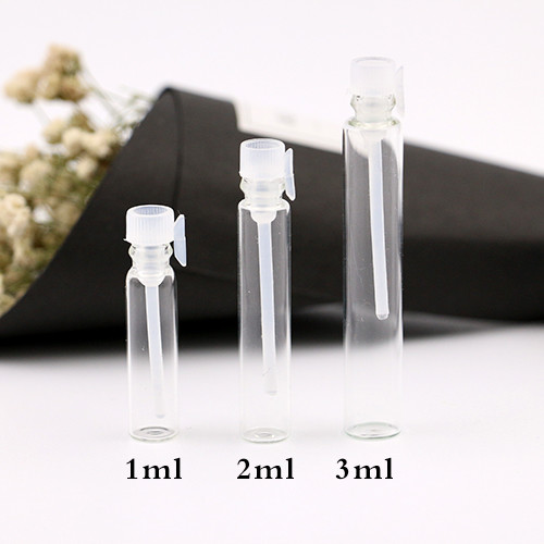 glass 1 ml Perfume sample tube bottles