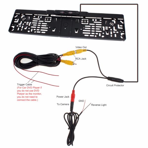 Auto Parktronic Car Rear View Camera System HD Night Vision Easy Operated