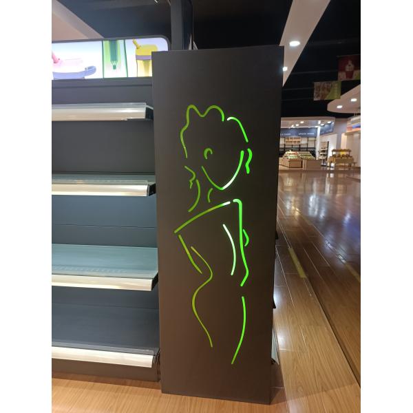 Glasses Supermarket Display Shelving Steel Q195 With Lighting Display