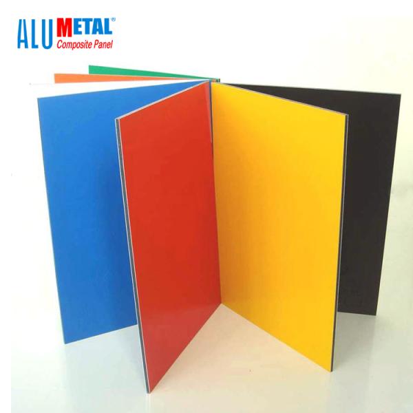 4mm PVDF Coated 3003 Alloy Aluminium Sheet Wall Cladding Composite Board Antibacterial ISO9001