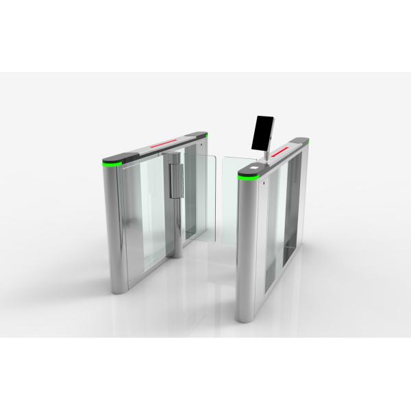 Fast Lane Swing Barrier Gate High Speed Servo Motor With Acrylic Transparent Arm