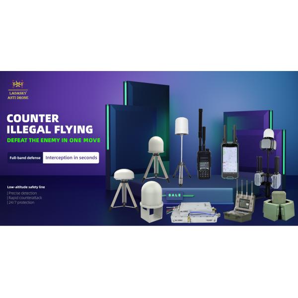 Handheld Drone Detection 2km Range 70-6200MHz Dual-mode Drone Detector with Super Early Warning and Watch Wide Range of Detection Models Full