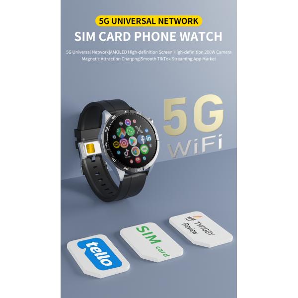 4G Smart Watch Global Call SC8541E 4-core CPU Android 8.1AMOLED Screen 780mAh Battery