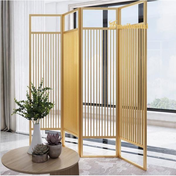 201 Stainless Steel Room Divider PVD Brass Treatment For Living Room