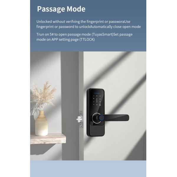 Aluminum Alloy Digital Door Lock Tuya Ttlock Wifi Keys Cerraduras Inteligentes