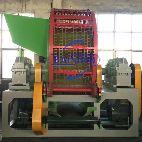 Automatic Scrap Rubber Tires Recycling Machine With Compact Structure