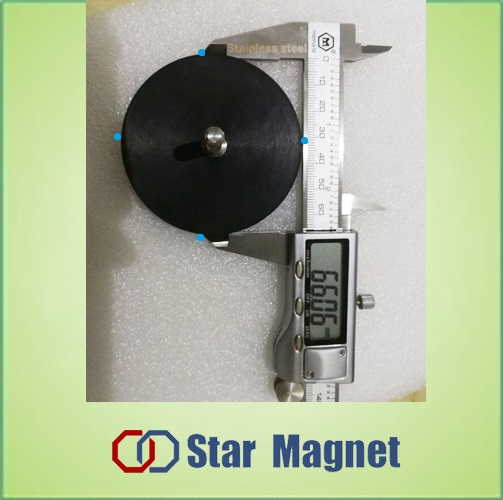 Round Rubberized LED Light Magnets Easy Processing For Taxi Dome