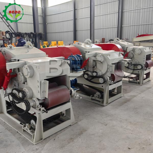 590rpm 3-5t/h Drum Wood Chipping Machine with 1 Year Warranty