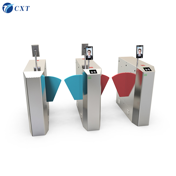 YW120 Durable Flap Barrier Gate with QR Code Face Recognition Brushless Motor