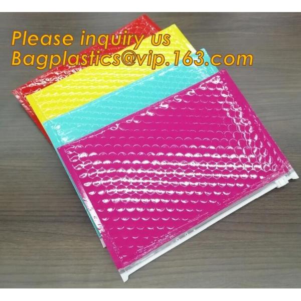 Cosmetic Pink Slider Padded Bag/Silver Zip lockkk Bag With Bubble,Padded Envelopes Cheap Aluminium Foil Zip lockkk Holographic