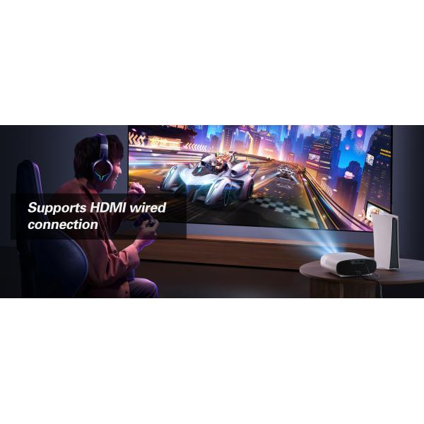 Flyin Q7 1080p High-definition Home Entertainment Theater Projector LCD Dual speakers Bluetooth 100 inch screen Dual band WIFI