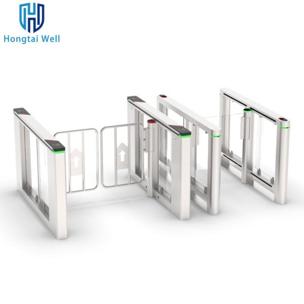 RS485 RS232 Swing Access Control Turnstile Gate With Fingerprint / Face