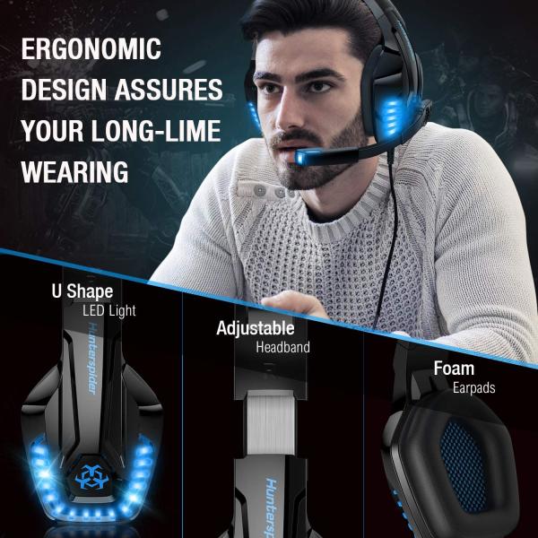 117dB DC5V Hunterspider V6 Stereo Gaming Headphone