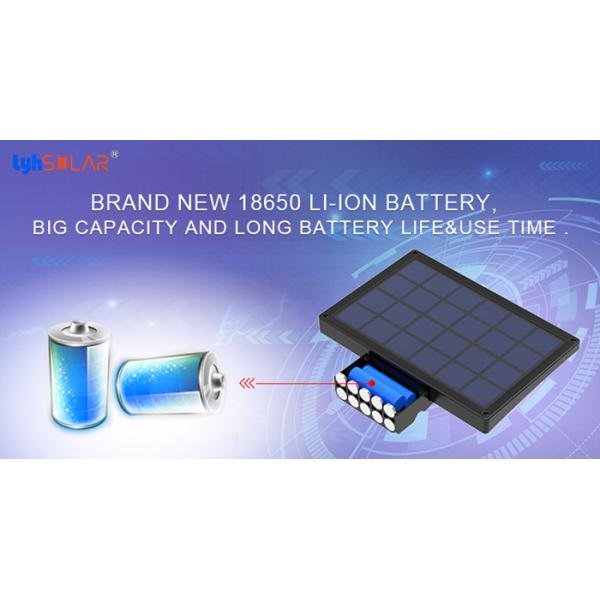 15W Black Portable Solar Lights Outdoor With High Bright 1350Lm Output For Garden Lighting