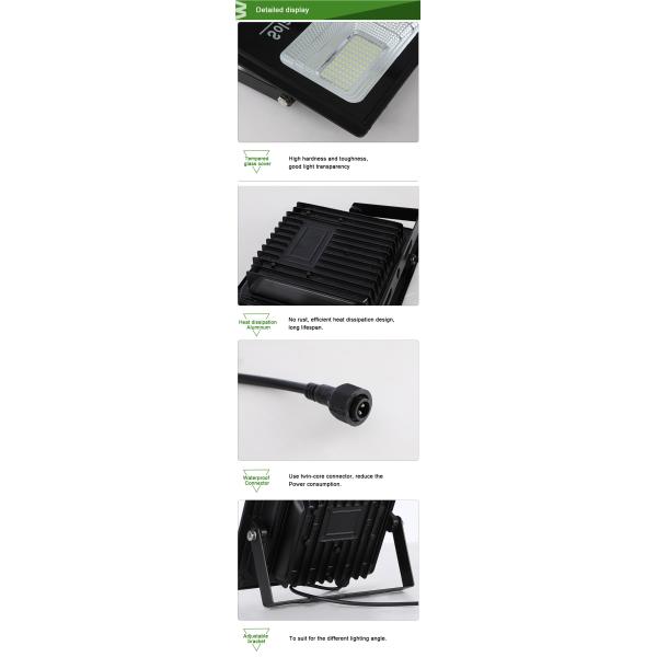 300 Watt IP65 Solar Powered Led Flood Light Outdoor Die-Cast Aluminum Housing