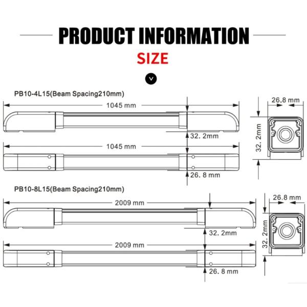 Safety Light Curtain Industrial Door Safety Photocell Security Curtain Sensor