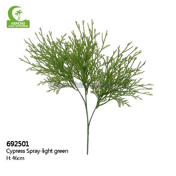 Anti Fading Anti UV Artificial Tree Branches Cypress Spray For Landscaping Decoration