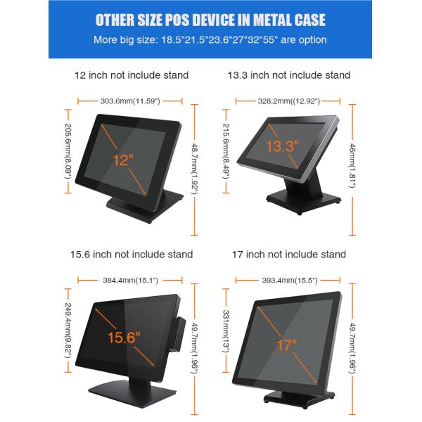 P-CAP Touch Android Terminal 4G POS System 15.6 Inch 1920x1080P