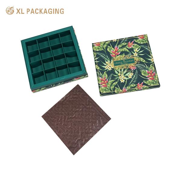 Luxury 16 Slots Chocolate Candy Gift Boxes Gift Paper Packaging Box Matt lamination