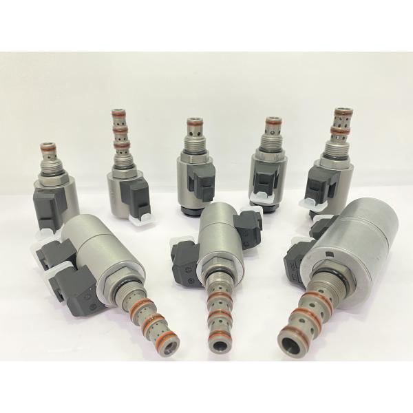 Plug In 5 Port 3 Way Solenoid Valve Hydraulic 12V / 24V With Double Connector