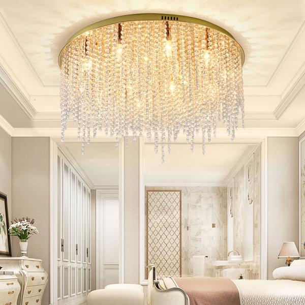 Crystal Chain Ceiling Lights New Lampara Techo for Home Decor guzhen lighting(WH-CA-107)