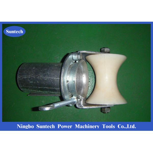 Bell Mounth Underground 100mm Steel Cable Roller With Nylon Roller
