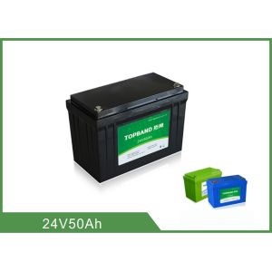China CE Certificated Lithium Iron Phosphate Battery 24V 50AH Long Lifespan wholesale