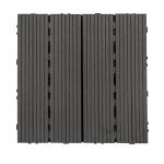 Wood WPC Composite Decking Tiles Rotproof Interlocking Wood Tiles