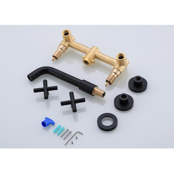 Gold 360 Rotate Wall Mounted 304 SUS Concealed Bath Shower Mixer