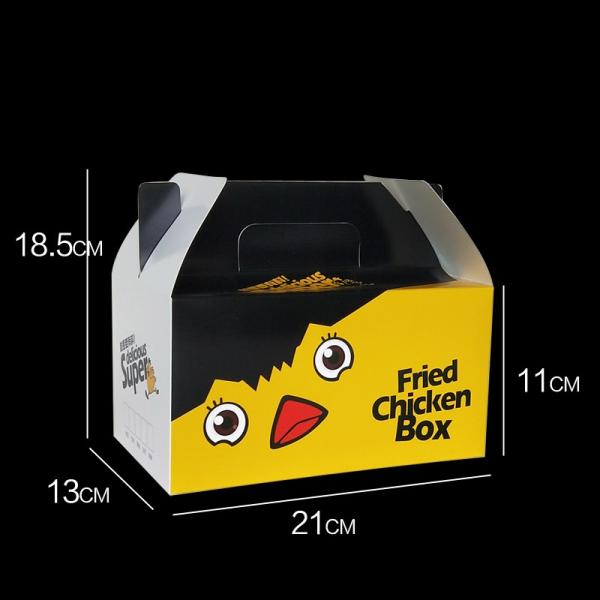 Custom Fried Chicken Boxes Sandwich Packaging Container For Food Delivery