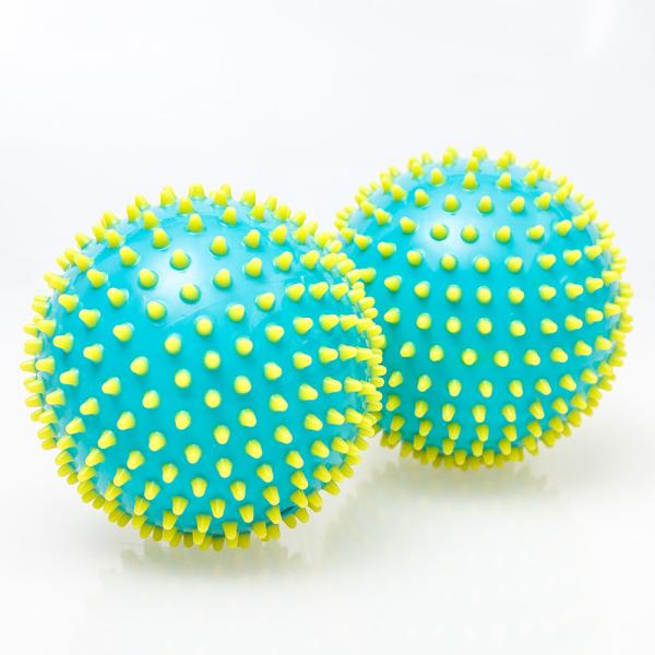 Custom Funny Massaging Double Color Toy Inflatable Ball For Child