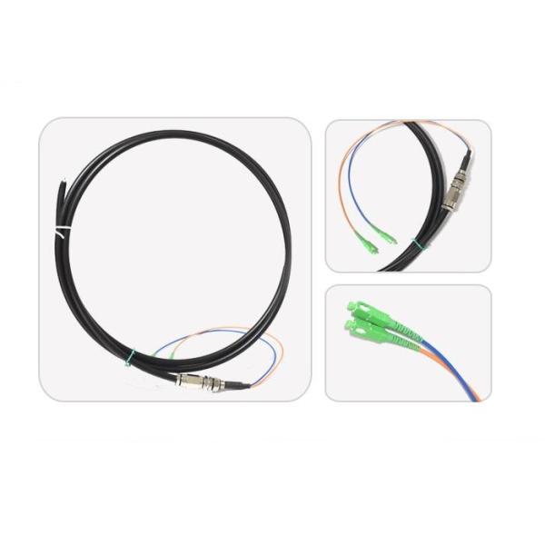 6 Core Optical Fiber Pigtail Waterproof Ribbon Optical Fiber Cable For Networks