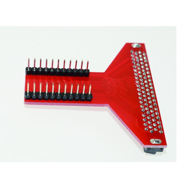 Environmental Friendly Electronic Components Red T Type Shield Adapter For Microbit