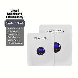 China Safe 5KWH Lifepo4 Battery Wall Mounted Energy Storage Battery Space Saving wholesale