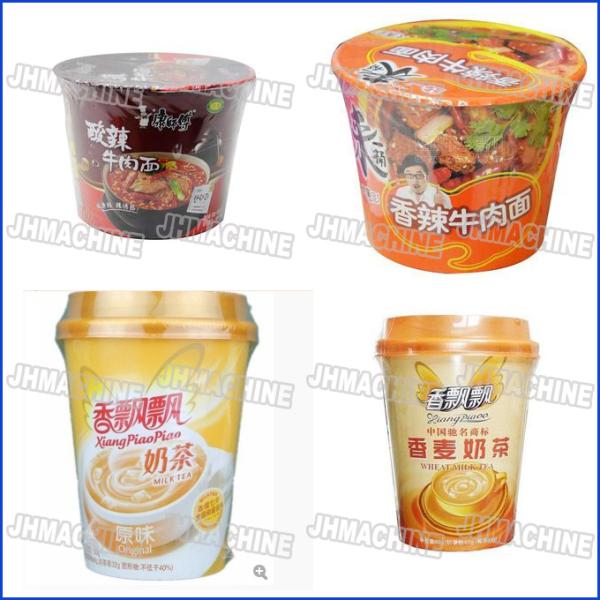 Cup Noodles and Cup Coffee Auotmatic shrink wrapping With Strink Tunnel CE Standard
