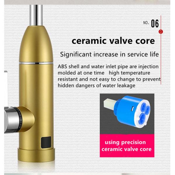 3000W 220v Digital Control Electric Faucet Fast heating With Led Dsiplay