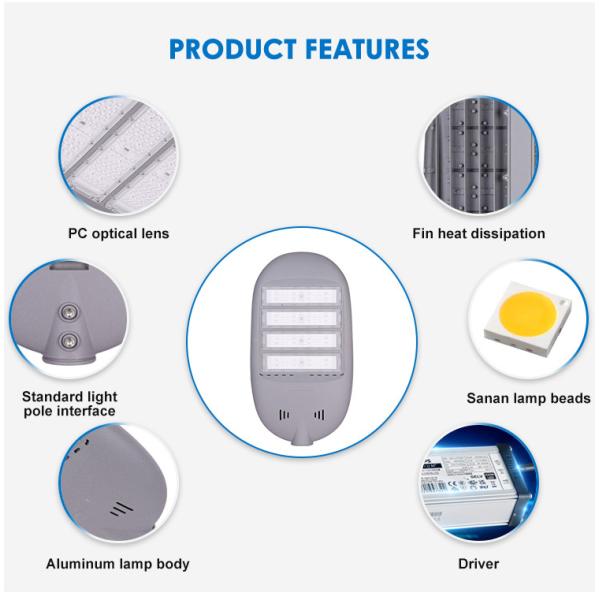 Modern Urban Outdoor LED Street Lights High Efficiency Waterproof Street Light