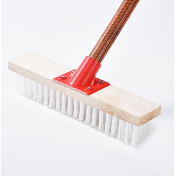 Wooden Handle Nylon Floor Brush Floor Cleaning Bathroom Kitchen Carpet Cleaning Brush